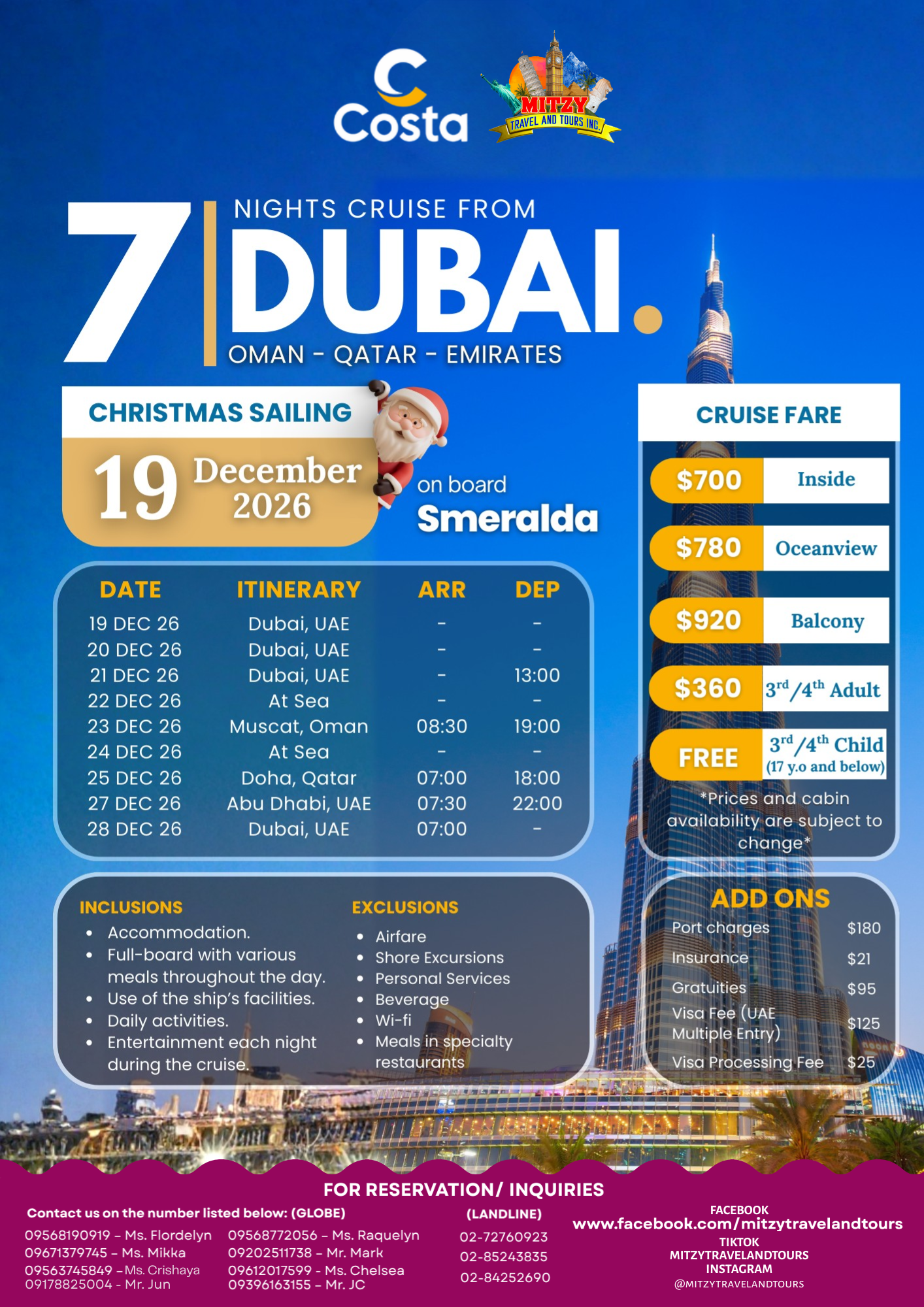 CRUISE DUBAI FLYERS